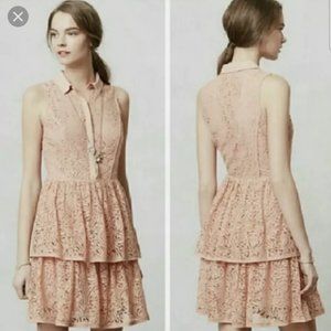 The Addison Story Anthropologie Lace Shirt Dress